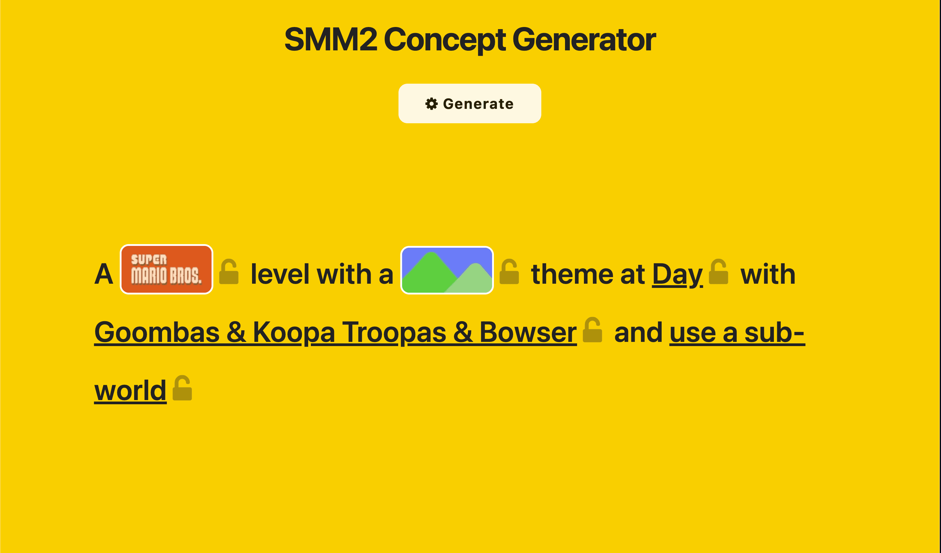 SMM 2 Level Generator