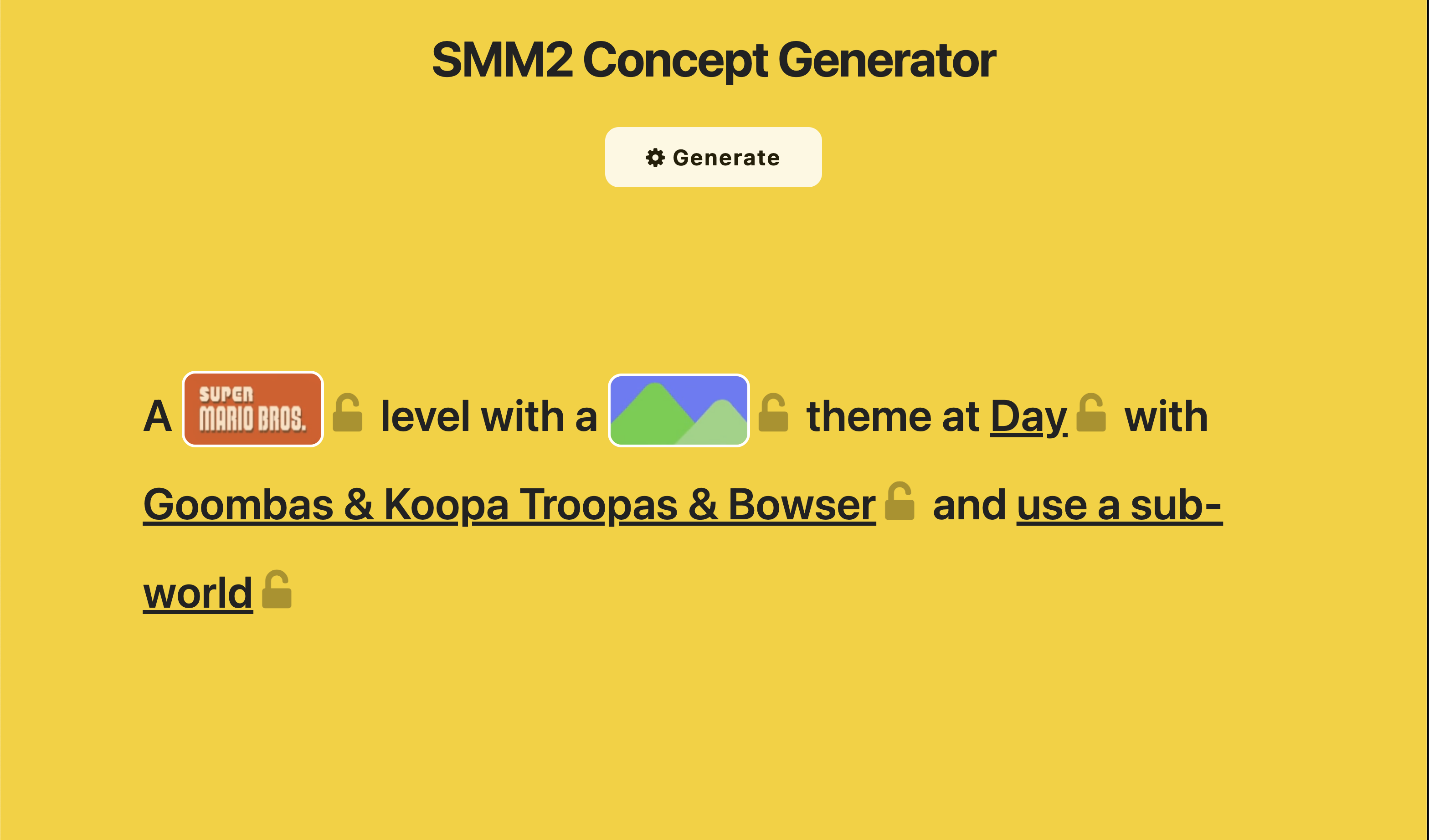 SMM 2 Level Generator